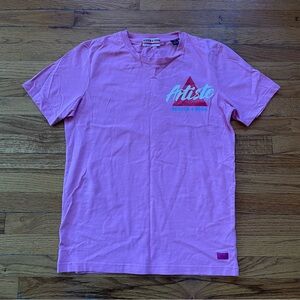 Scotch & Soda Pink Artiste T-Shirt